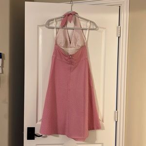 Trina Turk seersucker summer halter dress